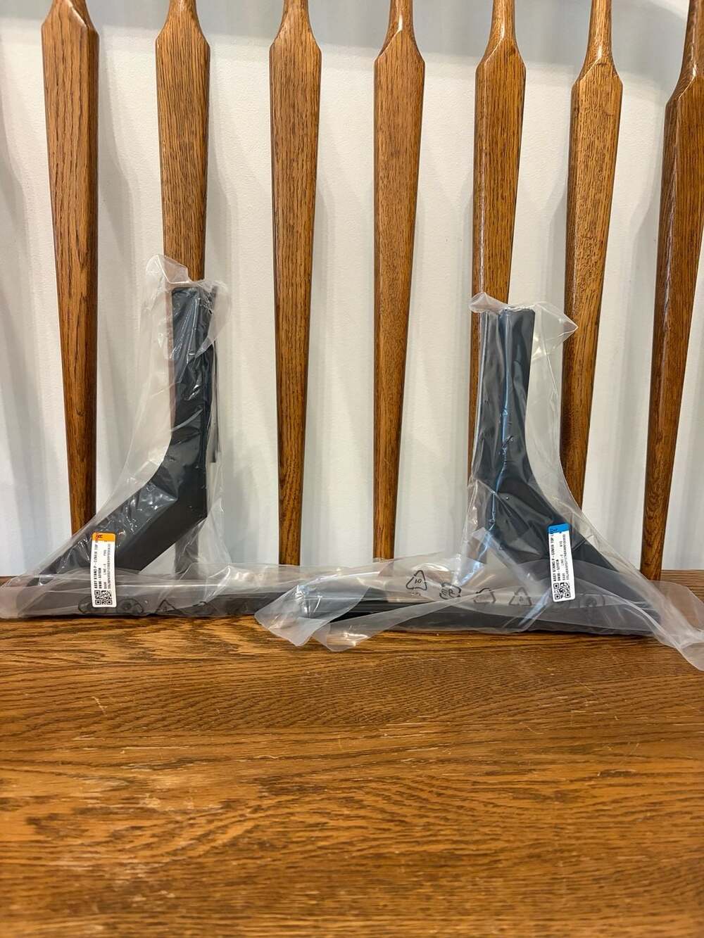 LG TV Stand Cover Top Left and Right Set of 2 Black Plastic Covers